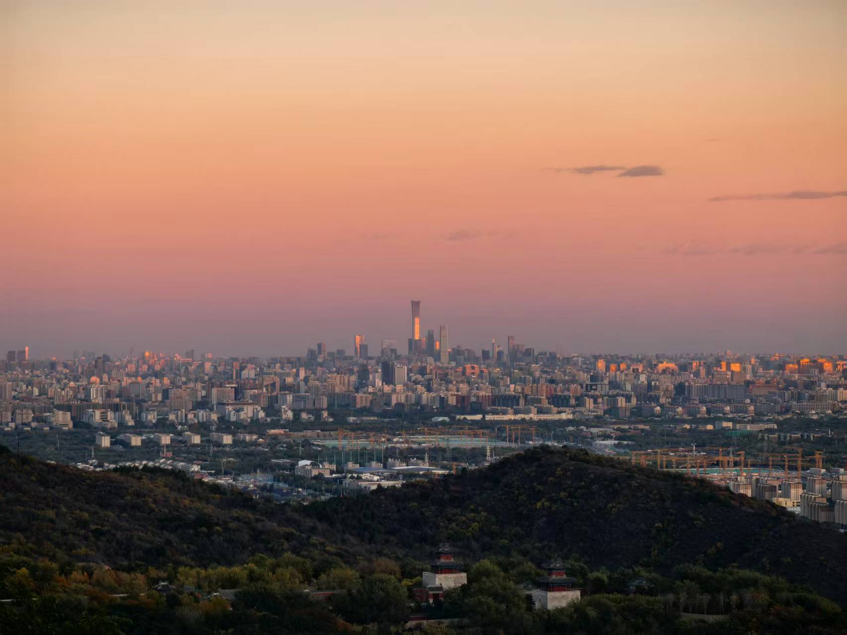 Beijing CBD at sunset Beijing CBD at sunset